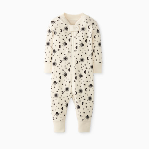Hanna Andersson Baby Layette Zip Sleeper - Moonlight, Newborn