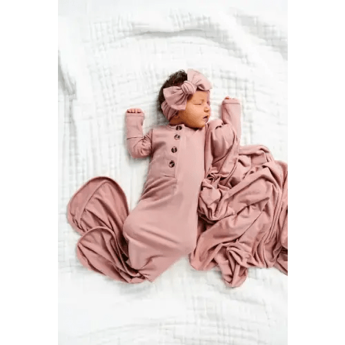 Jane Ribbed Knotted Gown