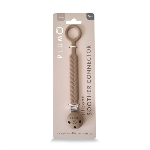 Plum Soother Connector Nutmeg | Dummies | Baby Bunting NZ