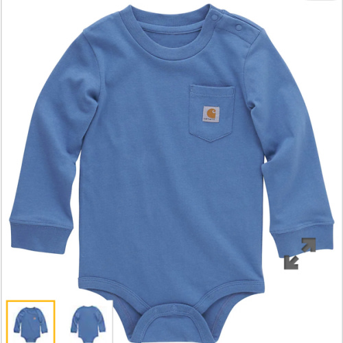 Kids' Long-Sleeve Pocket Bodysuit (Infant) | Baby Girl (0-24M) | Carhartt