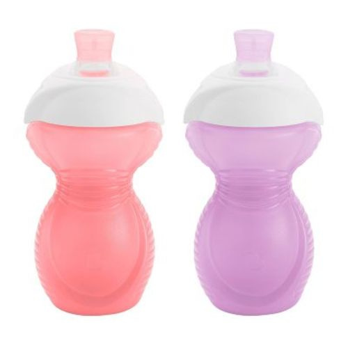 Munchkin Click Lock Bite Proof Sippy Cup 9oz - 2pk - Pink/purple
