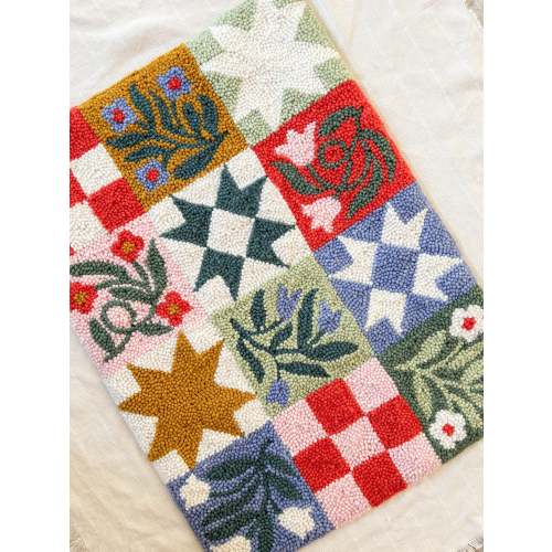 Patchwork Quilt Mini Rug Kit