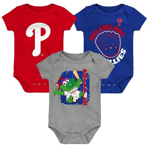 Outerstuff MLB Newborn & Infants 0-24 Months Change Up 3 Piece Onesie Creeper Romper Set