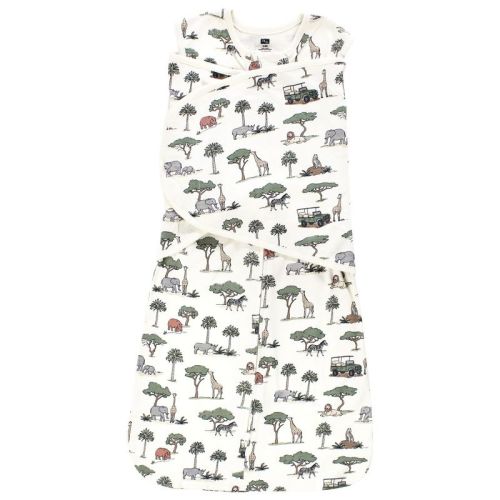 Hudson Baby Unisex Convertible Swaddle Sleep Sack, Going On Safari, 3-9 Months