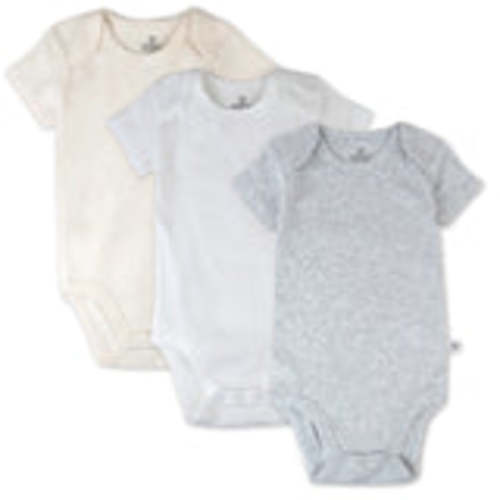 3-Pack 3-6 M Organic Cotton Short Sleeve Bodysuits | Honest Baby Clothing