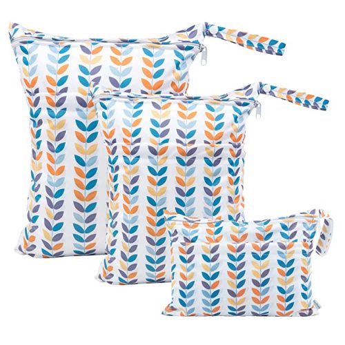 Wet Dry Bags with Two Zippered Pockets 3 Pack(S,M,L)