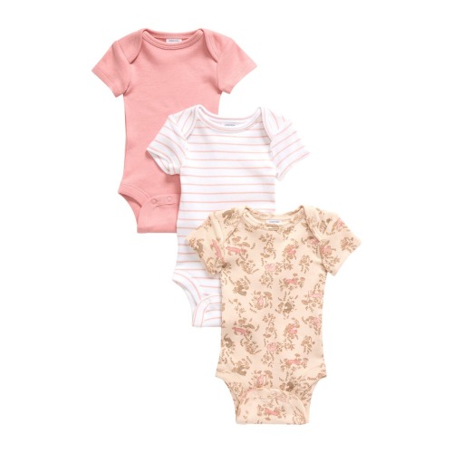 Assorted 3-Pack Bodysuits, 3 M