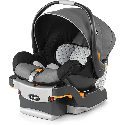 Chicco KeyFit 30 Infant Car Seat and Base, Rear-Facing Seat for Infants 4-30 lbs., Infant Head and Body Support, Compatible with Chicco Strollers, Baby Travel Gear | Orion/Grey