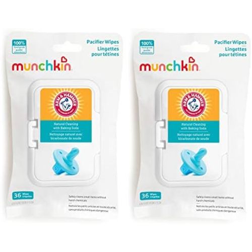 Munchkin Arm & Hammer Pacifier Wipes for Baby Essentials, 72 Count
