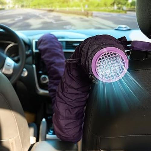 Car Ac Vent Extender for Baby Kid Pet, Ac Tube for Back/ Third-Row Seat/Trunk,Cool Air Conditioning Hose Fit 95% of Vehicle Deflectors,Easy to Store, Eco-Friendly Material,Getting Rid Heat (6 Feet)