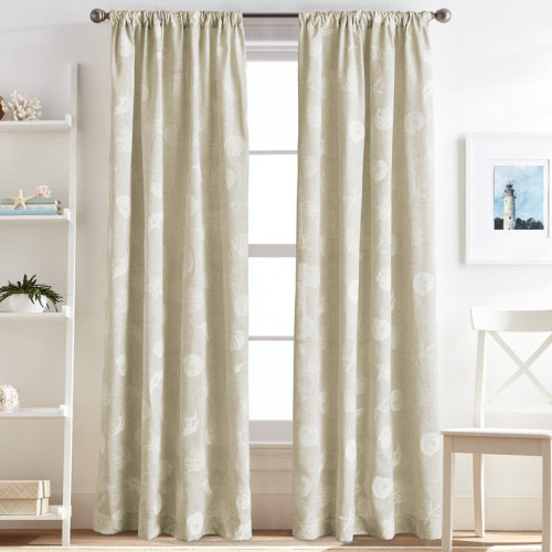Highland Dunes Goufes Semi-Sheer Rod Pocket Single Curtain Panel & Reviews | Wayfair