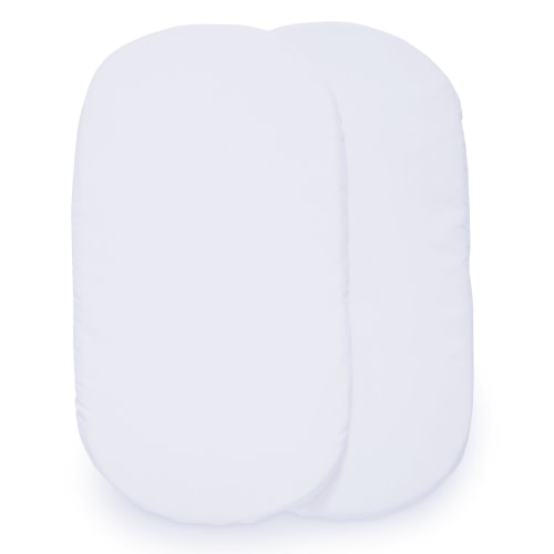 Delta Children Fitted Bassinet Sheet Set, 2-Pack Compatible with the Following Delta Children Bassinets: 25020, 25021, 25022, 25602 and 25023