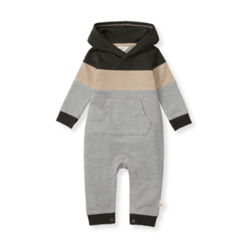 Hooded Color Blocked Jumpsuit