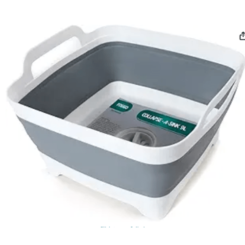 FOSJGO Collapsible Dish Basin with Drain Plug