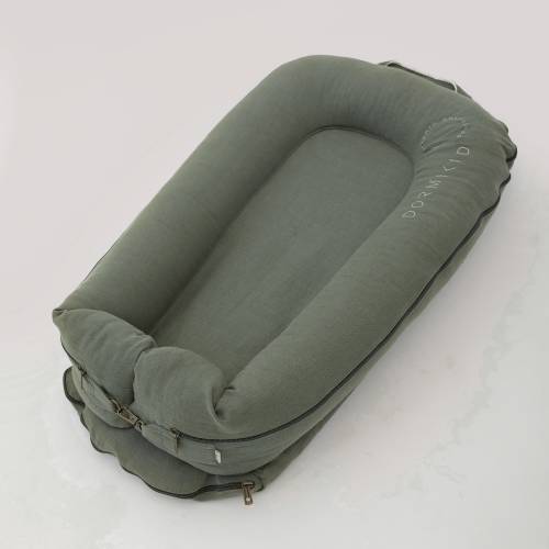 Organic Linen Dock Deluxe+ Cover • Breathable, Soft, with Embroidery