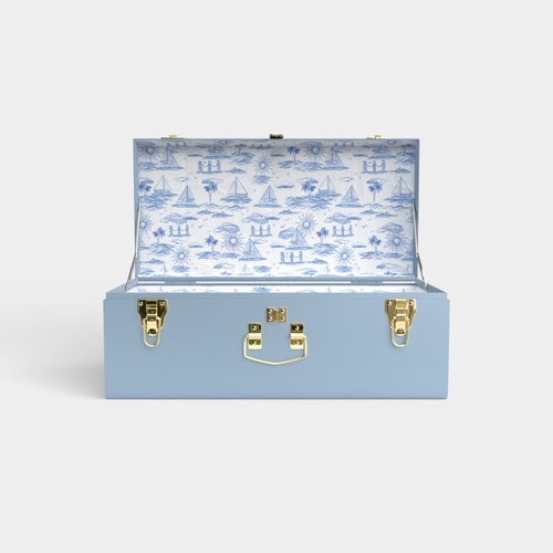 Petite Classic Trunk - Light Blue - Island Hopper / No Embroidery