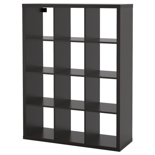 KALLAX Shelf unit - black-brown 43 7/8x57 5/8 "