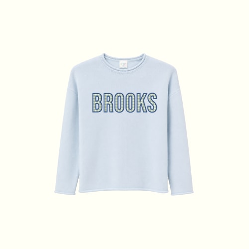 Brooks Light Blue Roller Neck Sweater