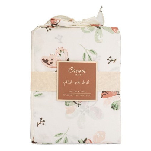 Cotton Sateen Fitted Crib Sheet