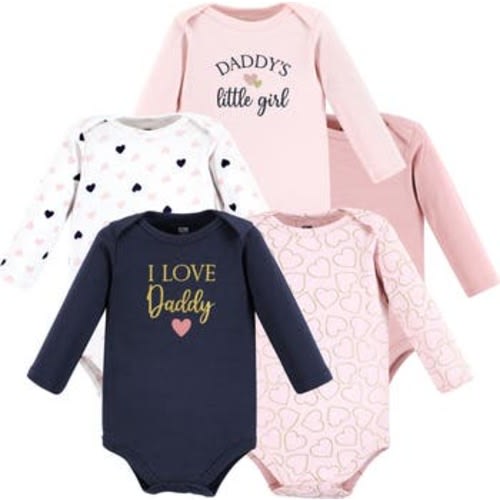 Essential Long-Sleeve Cotton Bodysuit Set, 3-6M
