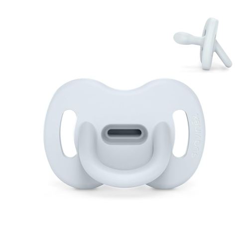 Color Essence SX PRO Silicone Baby Pacifier 1Pk, Made with 100% Soft Silicone, Baby Essentials Perfect for Breastfeeding Babies, Designed in Spain, 0-6 Mths, Blue