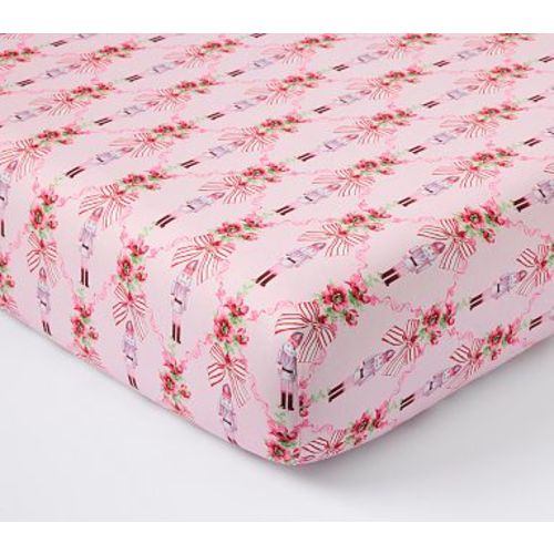 Organic LSF Fete De Leau Nutrcracker Crib Fitted Sheet , Pink