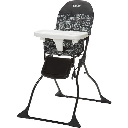 Cosco Kids Highchair for Baby, Simple Foldable High Chair, Convenient, Lightweight, and Compact Design, Mapleton
