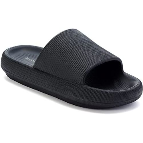 Joomra Pillow Slippers for Women and Men Non Slip Quick Drying Shower Slides Bathroom Sandals | Ultra Cushion | Thick Sole