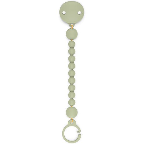 Suavinex Color Essence Silicone Baby Pacifier Clip, Single Piece 100% Soft Silicone Chain, Baby Accessories, Baby Essentials, Designed in Spain (Jungle Green)