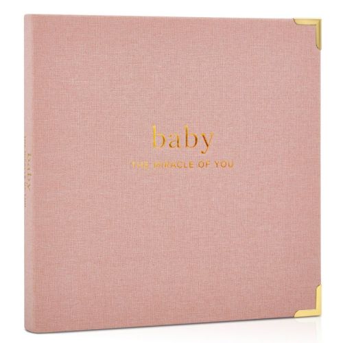 Keepsake Baby Memory Book For Boys And Girls – Timeless First 5 Year Baby Journal, Scrapbook And Photo Album