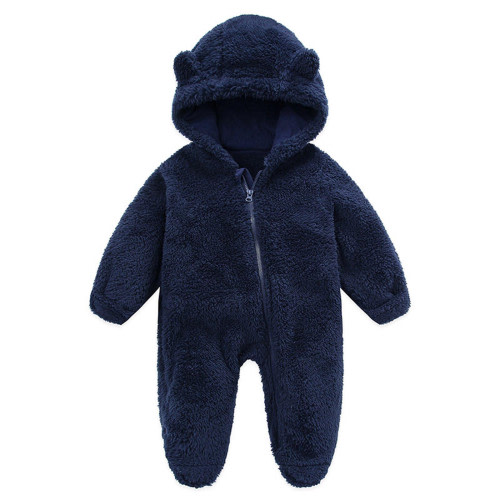 Odeerbi Baby Girls Boys Clothes Baby Rompers Newborn Fleece Footie Snowsuit Winter Bunting Onesie Cartoon Warm Hooded Romper Jumpsuit Outfits