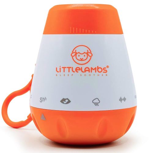 Advanced Baby Shushing & White Noise Machine - 6 Soothing Sounds | Rechargeable | Sleep Soother | Real Human Shush Sound | Newborn Essentials | 0-5 yrs