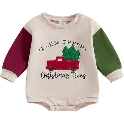 Ledy Champswiin Christmas Baby Clothes Boy Girl Sweatshirts Romper Infant First Christmas Jumpsuit Newborn One Piece Outfit