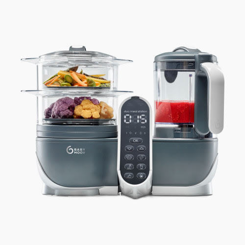 Babymoov Duo Meal Station 6-in-1 Food Prep System - Industrial Grey
