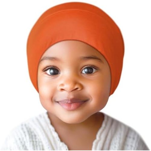 Fittia Baby Bonnet for 0-6 6-18 Months, Silky Satin Bonnet for Sleeping, Smooth for No Frizzy Hair, Adjustable for Non-Slip