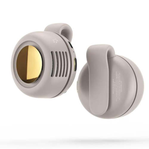 Portable Clip On Fan, Mini Bladeless Fan, Silent Rechargeable Clip Fans with 3 Speeds and Waist Hanging Design for Outdoor and Hands-Free Cooling
