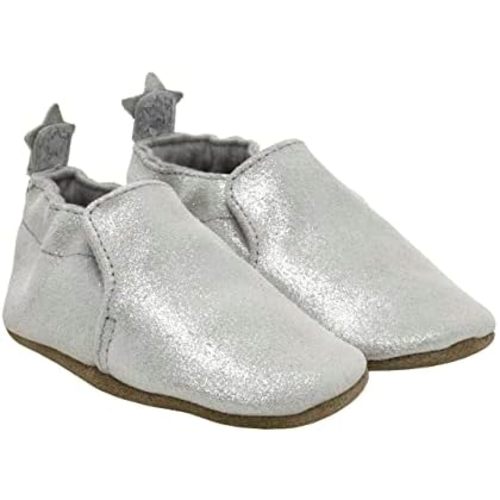 Robeez Baby Girls and Unisex Soft Soles Slip-Resistant Crib Shoes Slippers for Infant and Toddler, 0-24 Months