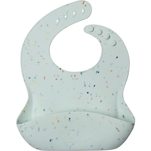 Loulou Lollipop Soft, Waterproof Silicone Feeding Bib for Babies and Toddlers
