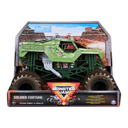 Monster Jam Soldier Fortune Diecast M23 Toy Vehicle - 1:24 Scale