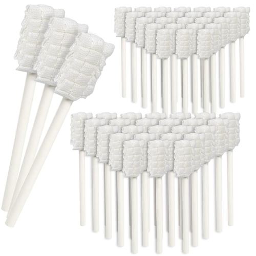 Baby Tongue Cleaner,Disposable Baby Mouth Cleaner, Soft Gauze Toohthbrush Newborn Oral Cleaning Stick Dental Care for 0-36 Month Baby (100)