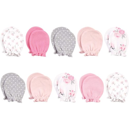 Hudson Baby Unisex Baby Cotton Scratch Mittens