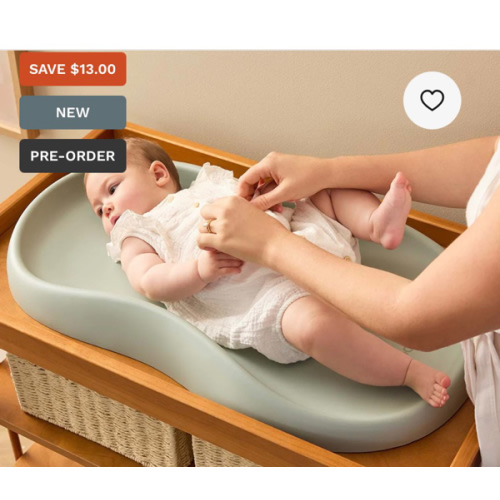 Mocka Baby Wipe Clean Change Pad - Green