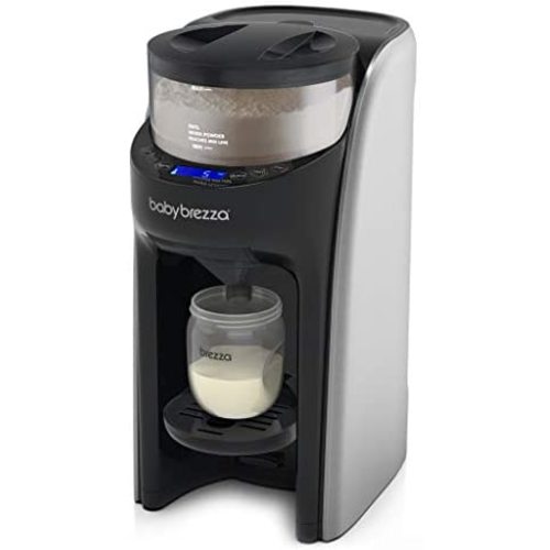 New and Improved Baby Brezza Formula Pro Advanced Formula Dispenser Machine - Automatically Mix a Warm Formula Bottle Instantly - Easily Make Bottle with Automatic Powder Blending, Brushed Silver - Advanced, Silver