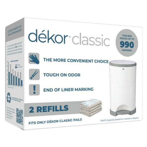 Dekor Classic Diaper Pail Refills | 2 Count