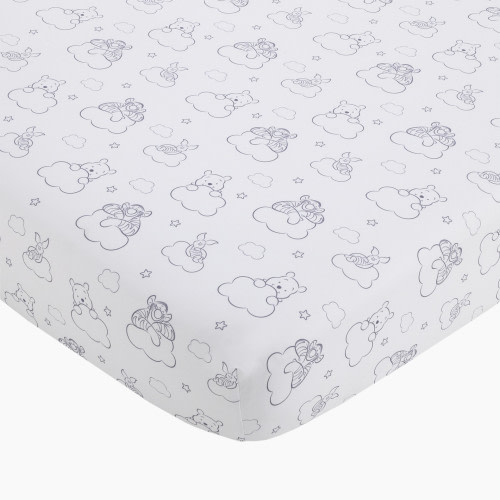 NoJo Baby Nursery Fitted Crib Sheet - Winnie The Pooh Hello Sunshine