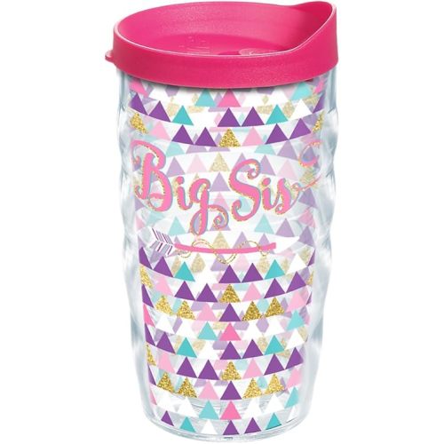 Tervis Big Sis Sister Made in USA Double Walled Insulated Tumbler Travel Cup Keeps Drinks Cold & Hot, 10oz Wavy, Big Sis