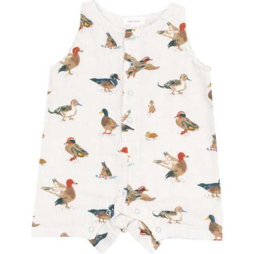 Sleeveless Shortie Romper, Ducks - Angel Dear | Maisonette