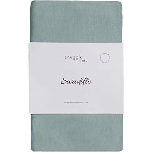snuggle me Swaddle | Organic Cotton Swaddle Blanket, Soft Stretch, 47 x 47 inches (Slate)