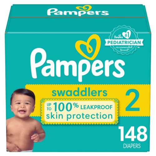 Pampers Swaddlers Soft Sensitive Skin Baby Diapers - Size 2 - 148ct