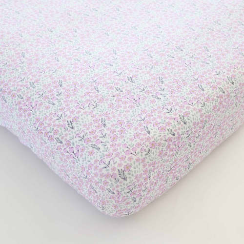 Lilac Meadow Crib Sheet